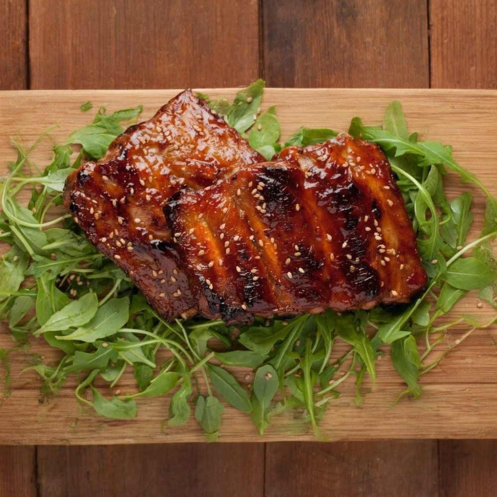 Cerdo estilo bahía con salsa de maracuyá y jengibre